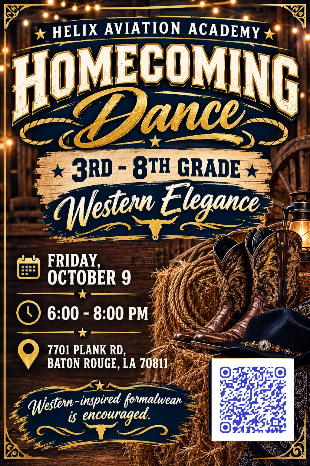 Flyer for HAA Homecoming Dance